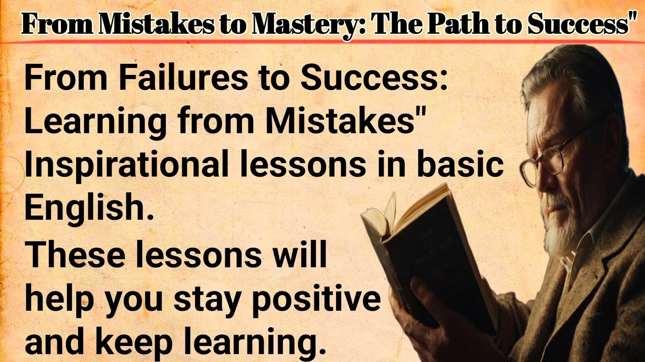 From Mistakes to Mastery: The Path to Success |learning English whit simple lecture✨️ ✨️ ✨️