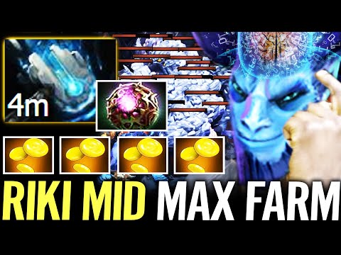 🔥 RIKI MID 6min Meteor Hammer + Octarine Core — WTF 100% New Meta Fast Farm vs Puck Dota 2 Pro