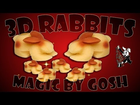 3-D Rabbits by MagicByGosh