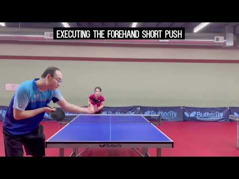 Butterfly Training Tips with Wenting Zha - The Forehand Short Push
