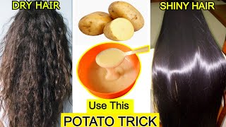 1 Potato will Transform your Dry Frizzy Hair to Shiny Smooth Straight Hair Naturally