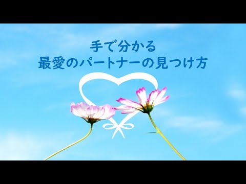 手で分かる最愛のパートナーの見つけ方をお伝えします 最愛のパートナーを見つけるための手相を動画で分かり易く説明