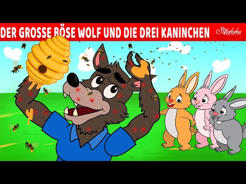 Der Grosse Böse Wolf Und Die Drei Kaninchen | Märchen für Kinder | Gute Nacht Geschichte