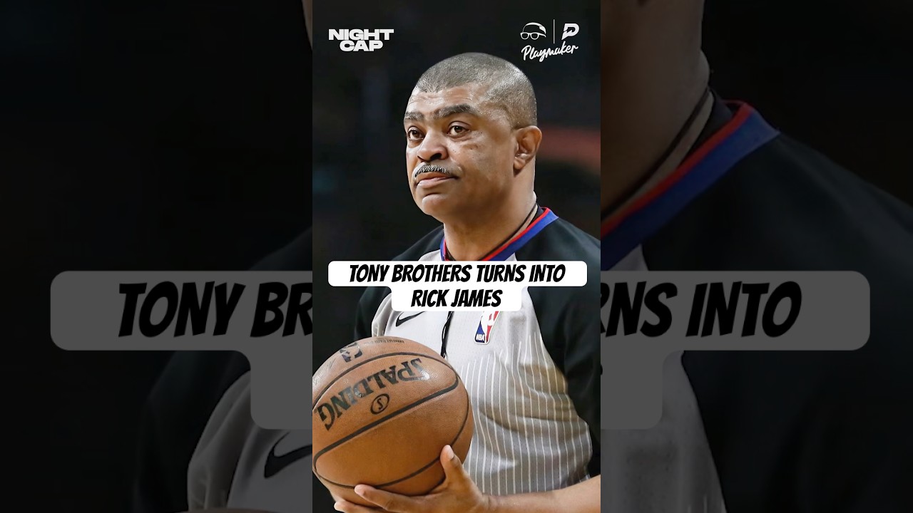Tony Brothers is one ref not to mess with and Chris Finch almost got 5 fingers to the face, SMACK!