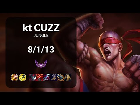 kt Cuzz Lee Sin vs Xin Zhao JUNGLE - KR MASTER Patch 14.5