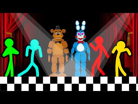 Stickman VS Minecraft: FNAF Movie Survival - AVM Shorts Animation
