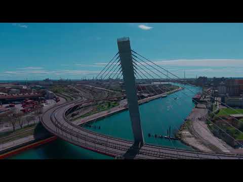 Venice, Marghera, Ponte strallato di Porto Marghera.