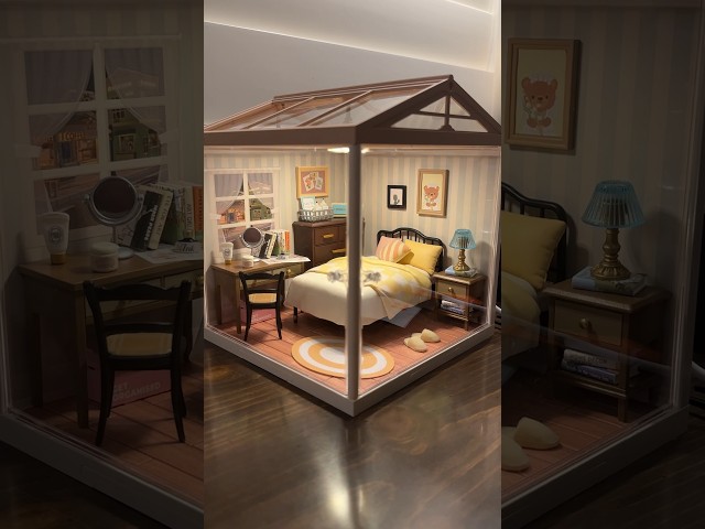 Vídeo relacionado con Caja de exhibición acrílica Rolife Transparente con cubierta antipolvo diseñada para casa de muñecas/Kit de casa en miniatura DIY/Rompecabezas 3D/Figuras de acción (28,7x23,7x24,4cm