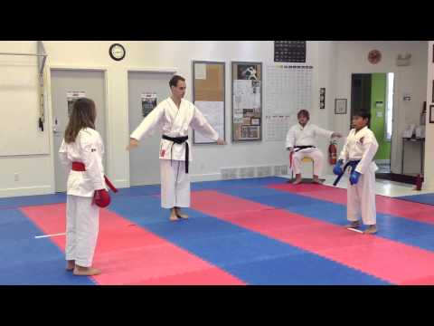 Shotokan Karate Kids Freestyle Kumite - Black Belt vs Brown Belt | IKD Winnipeg at the IDSL 2012