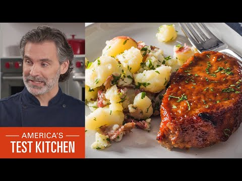 How to Make Mustardy Apple Butter–Glazed Pork Chops