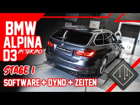 BMW ALPINA D3 Biturbo Touring | Stage 1 Chiptuning - Dyno - 100-200 | mcchip-dkr