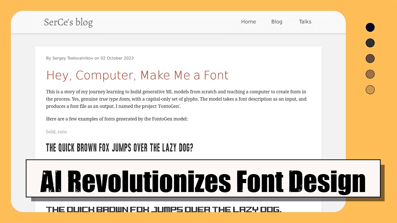 Creating Fonts with AI: How Machine Learning is Revolutionizing Font Design