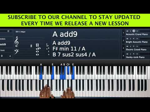 Piano Chord Voicing Techniques in Key D (Instructor- Emmanuel)