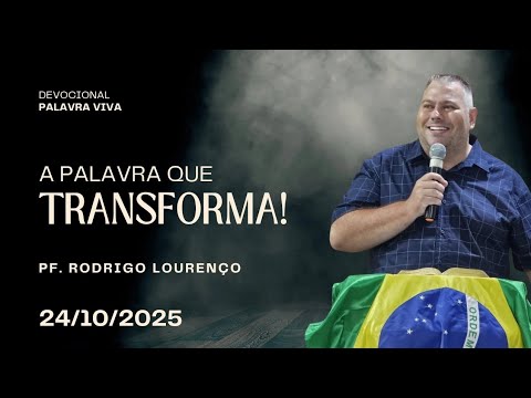 A palavra que transforma! | Gênesis 1:1-5 | Devocional Palavra Viva | Rodrigo Lourenço | 24/10/2025
