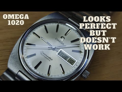 Beautiful but doesn't work.  full service, omega cal 1020 watch restoration