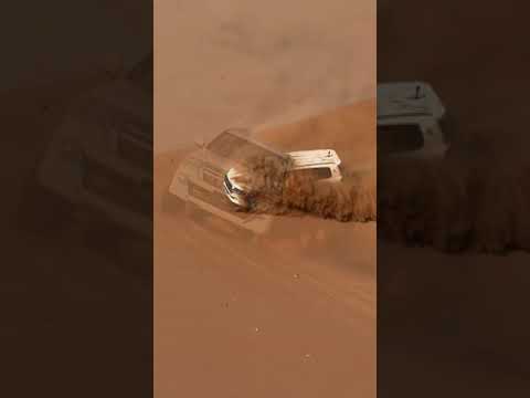 Toyota land cruiser LC 300 offroading in Dubai desert sand, Toyota land cruiser LC3002024 offroading