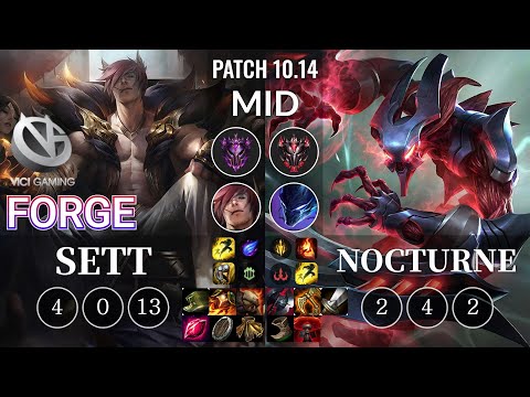 VG Forge Sett vs Nocturne Mid - KR Patch 10.14