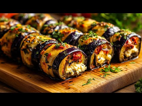 The eggplant that drives everyone crazy! Garlic eggplant rollatini. Grandma's recipe!