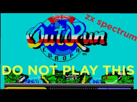DONT PLAY THIS GAME...OUTRUN EUROPA ZX SPECTRUM #badgame #zxspectrum #game #review #wtf #lol