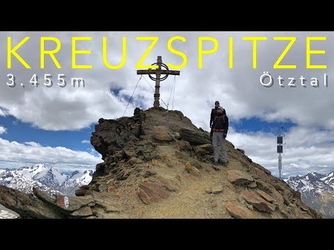 Kreuzspitze, Ötztal, 3,455 m, mountain tour from Vent via Martin-Busch-Hütte