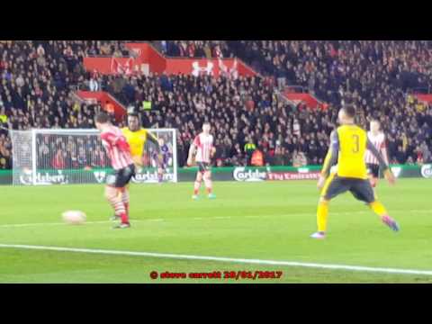 Southampton 0 - 5 Arsenal in FA Cup 4th Round 28th Jan 2017