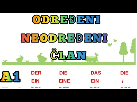 A1 LEKCIJA 9 ● ODREDJENI I NEODREDJENI CLAN● DER,DIE,DAS,EIN,EINE