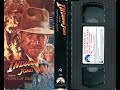Opening Closing To Indiana Jones And The Temple Of Doom US VHS 1991
