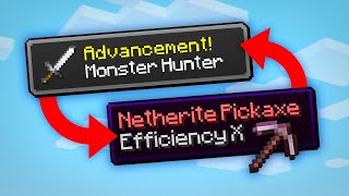 Minecraft, But Advancements Give OP Items...