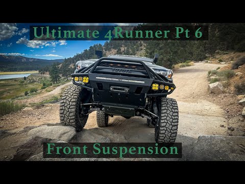 2019 4Runner on 37's, RCLT Kit, RCV Axles, Radflo Shocks, Front end suspension is complete!