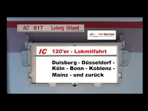 Begleitfahrt auf der Baureihe 120 von Duisburg nach Mainz [Juli 1992]