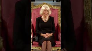 #short Brazen! Queen consort Camilla checks her nails throughout the Kings address to parliament