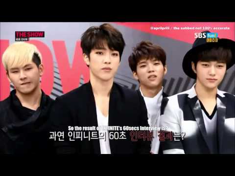 [ENG SUB] 140603 INFINITE - 60 Seconds Interview Cut @ The Show