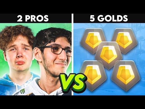 2 Pros vs 5 Golds (Impossible VALORANT Challenge)