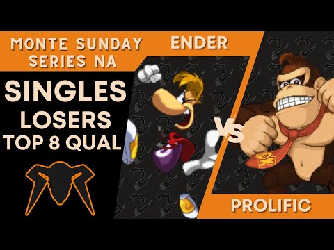 Ender (Rayman) vs Prolific (Donkey Kong) - SSF2 Losers Top 8 Qualifier - Monte Sunday Series NA