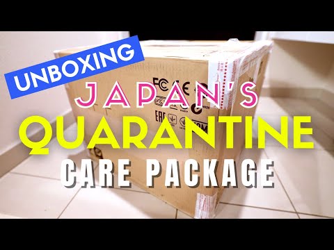 開箱日本政府對感染者的檢疫關懷包。 (Unboxing Japanese Government's Quarantine Care Package for Infected People)