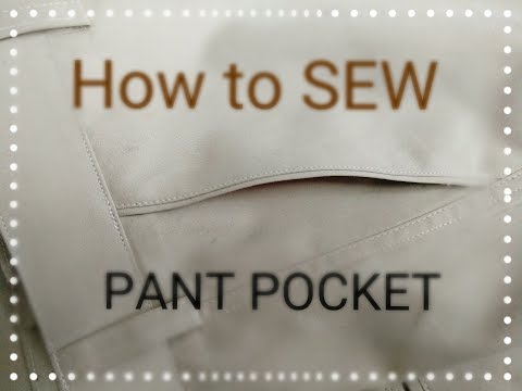 How to sew pant pocket (Cross pocket)👖 Video