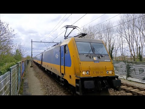 Omgeleide IC Brussel - Amsterdam knalt door Nieuwerkerk a/d IJssel! // Diverted IC BE - NL, 23-4-23!