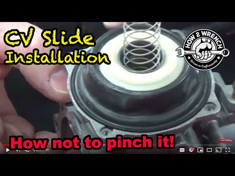 How to install a CV carburetor slide without pinching it. Theory of operation and testing too!
