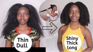 Thin and Damaged to Thick and Healthy| My natural Hair set back + How to fix Damaged thinning Hair