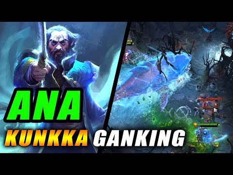 ANA Kunkka NON STOP Ganking - DAMN those Clutch Plays! - Dota 2