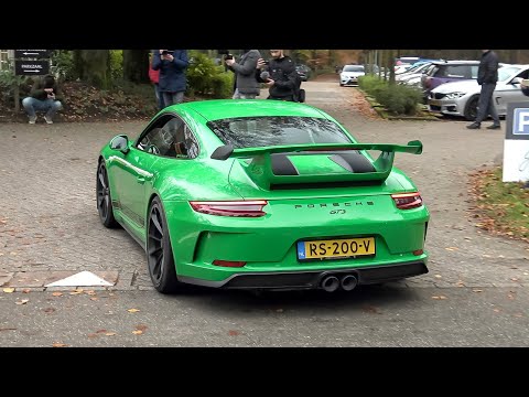 Porsche 991.2 GT3 with Akrapovic Exhaust - LOUD Accelerations & Revs !