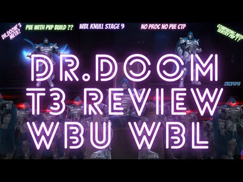 DR.DOOM T3 REVIEW ARMORWARS 3099 - WBU WBL KNULL STAGE 9 NO SUPPORT VS SENTRY | Marvel Future Fight