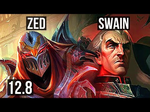 ZED vs SWAIN (MID) | 2.8M mastery, 8 solo kills, Legendary, 300+ games, 17/4/3 | NA Diamond | 12.8