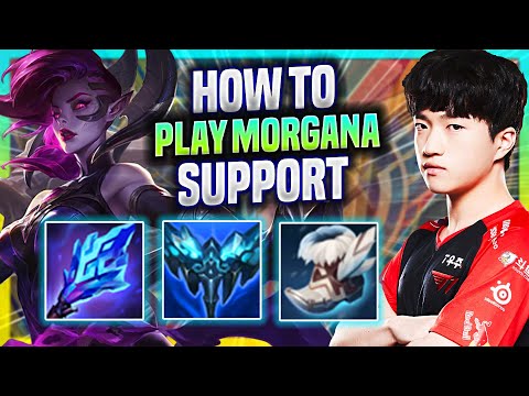 LEARN HOW TO PLAY MORGANA SUPPORT LIKE A PRO! - T1 Keria Plays Morgana Support vs Maokai! |