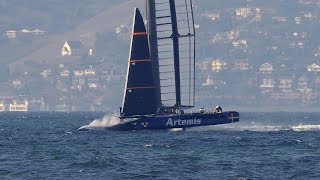 preview picture of video 'Artemis AC45T on San Francisco Bay, 9 Mar 2015'
