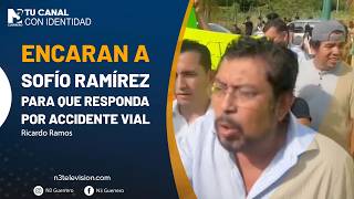 Encaran a Sofío Ramírez para que responda por accidente vial