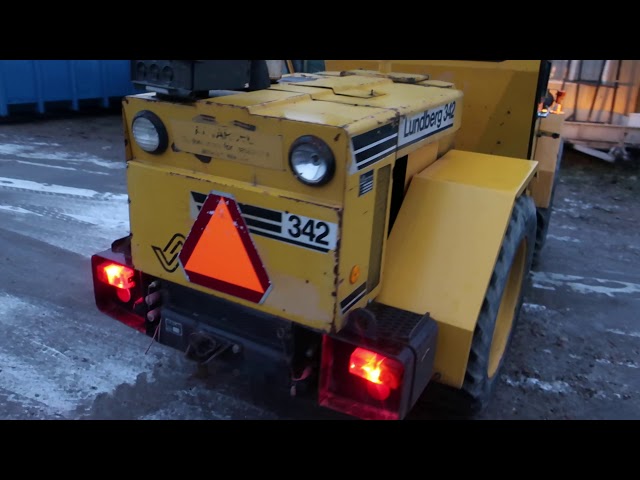 718522 Loader / wheel loader Lundberg 342, with forks and bucket