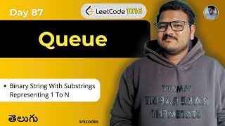 YouTube video 'Binary String With Substrings 1 to N | Leetcode 1016 | Python Solution in Telugu | srkcodes'
