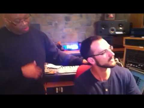 Karina Pasian in the studio with Tomer Adaddi and Barry Eastmond