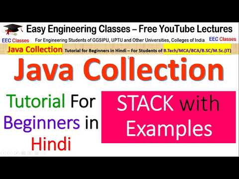 Java Stack Tutorial Push Pop Peek Search Empty Methods Implementation Java By Achin Jain